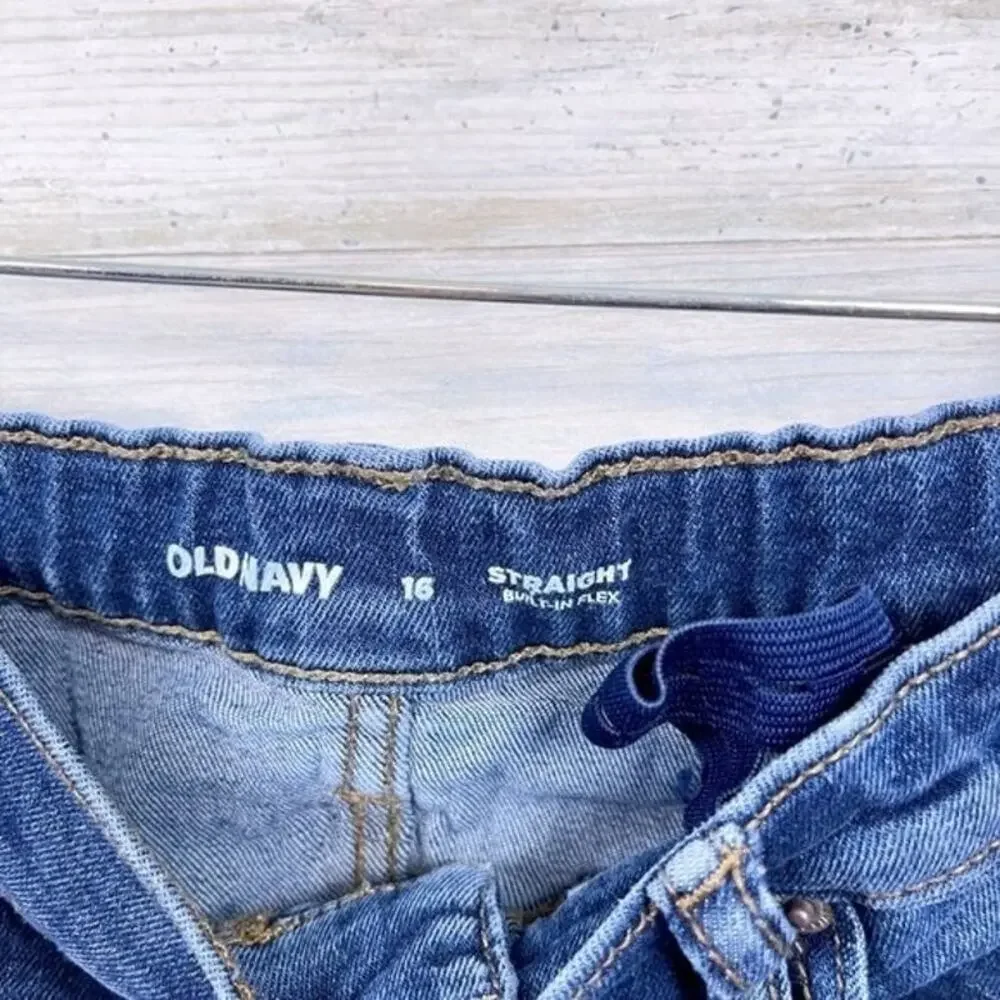 OLD NAVY Straight Leg Built In Flex Jeans Boys 16
